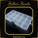 jewelry storage container, craft organizer box, transparent storage for beads, jewelry kits organizer