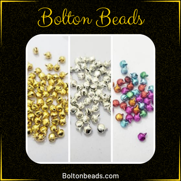4 mm jhumka hanging beads for traditional jewelry making, approximately 190 beads per pack.